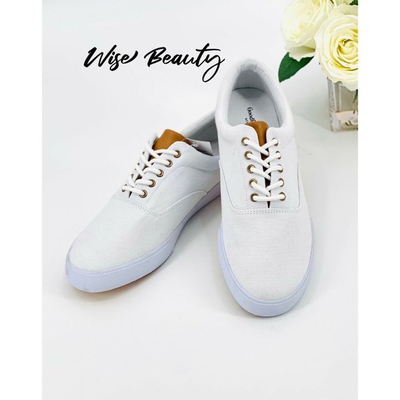 Goodfellow & Co Other - Goodfellow & Co Men’s Park Sneakers Size 10 Casual Shoe White Canvas NEW!